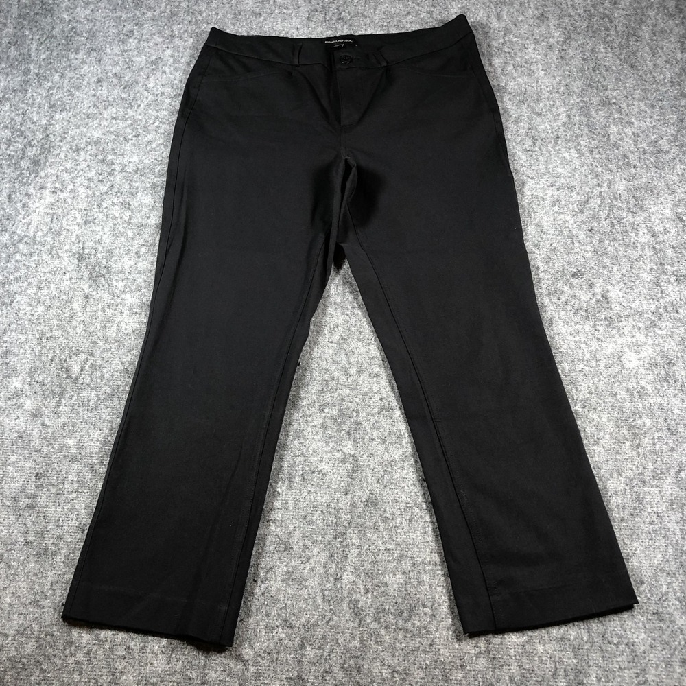 Banana Republic Pants Womens‎ 10 Black Stretch Straight Leg Career Work Office